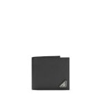 Prada Black Calf Leather Bos Taurus Wallet
