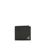 Prada Black Calf Leather Bos Taurus Wallet