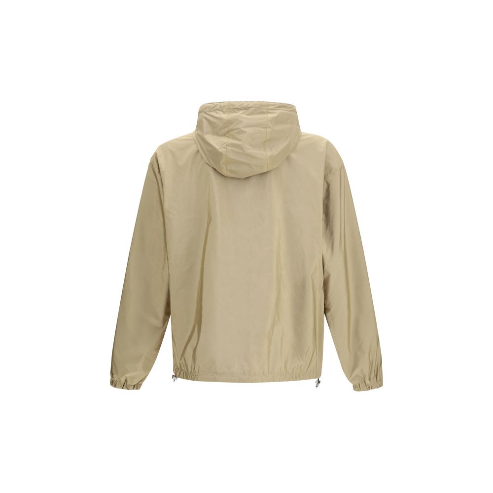 Prada Beige Recycled Polyamide Shell Jacket - Image 3