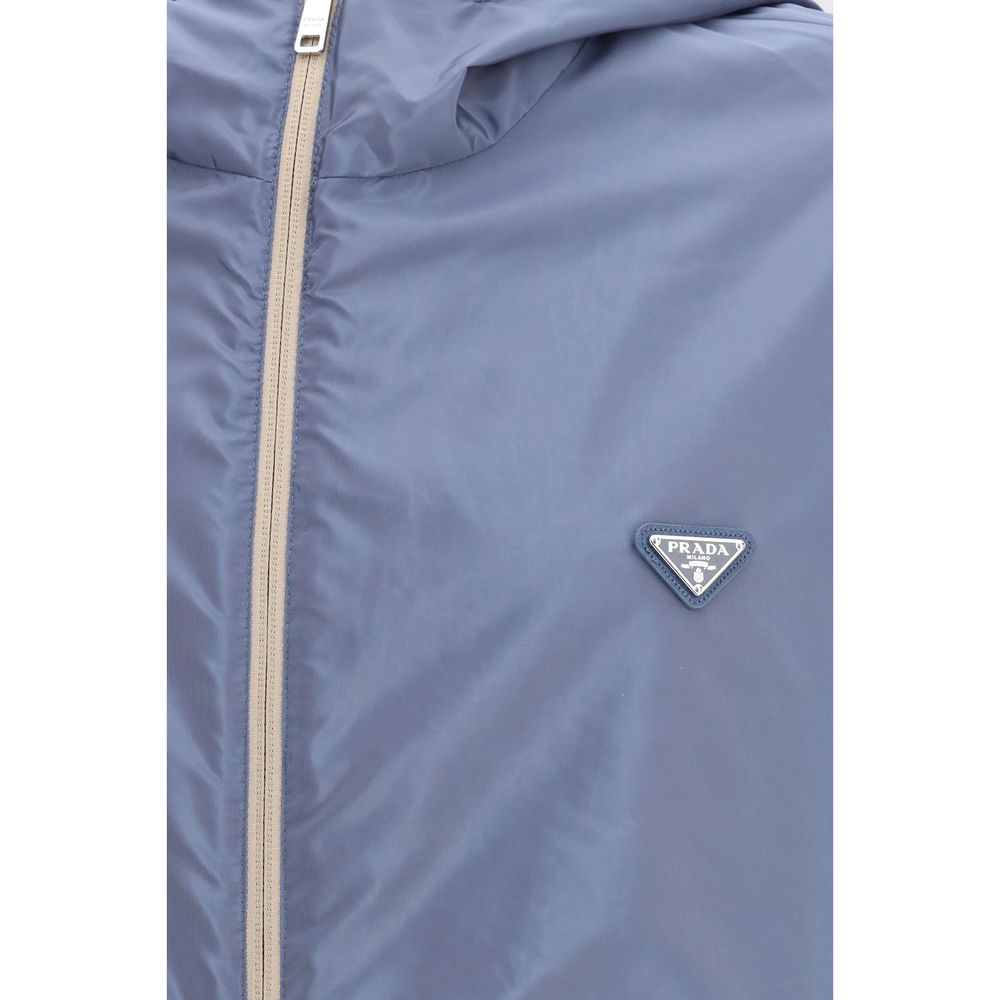 Prada Beige Recycled Polyamide Shell Jacket - Image 6