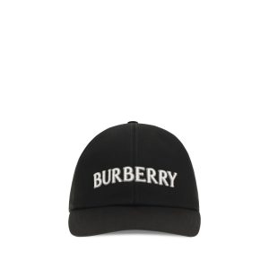 Burberry Black Cotton Cap (Baseball Hat)