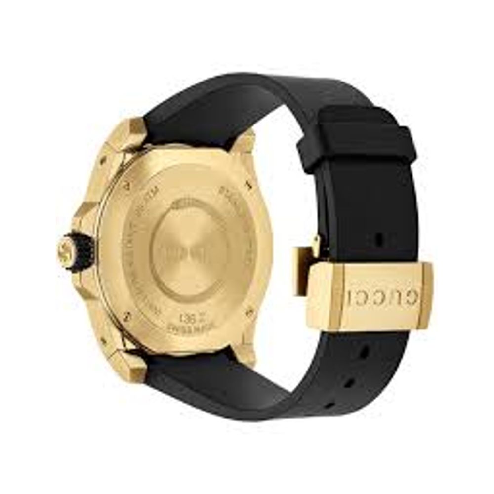 Gucci Black Rubber Sport Watch - Image 2