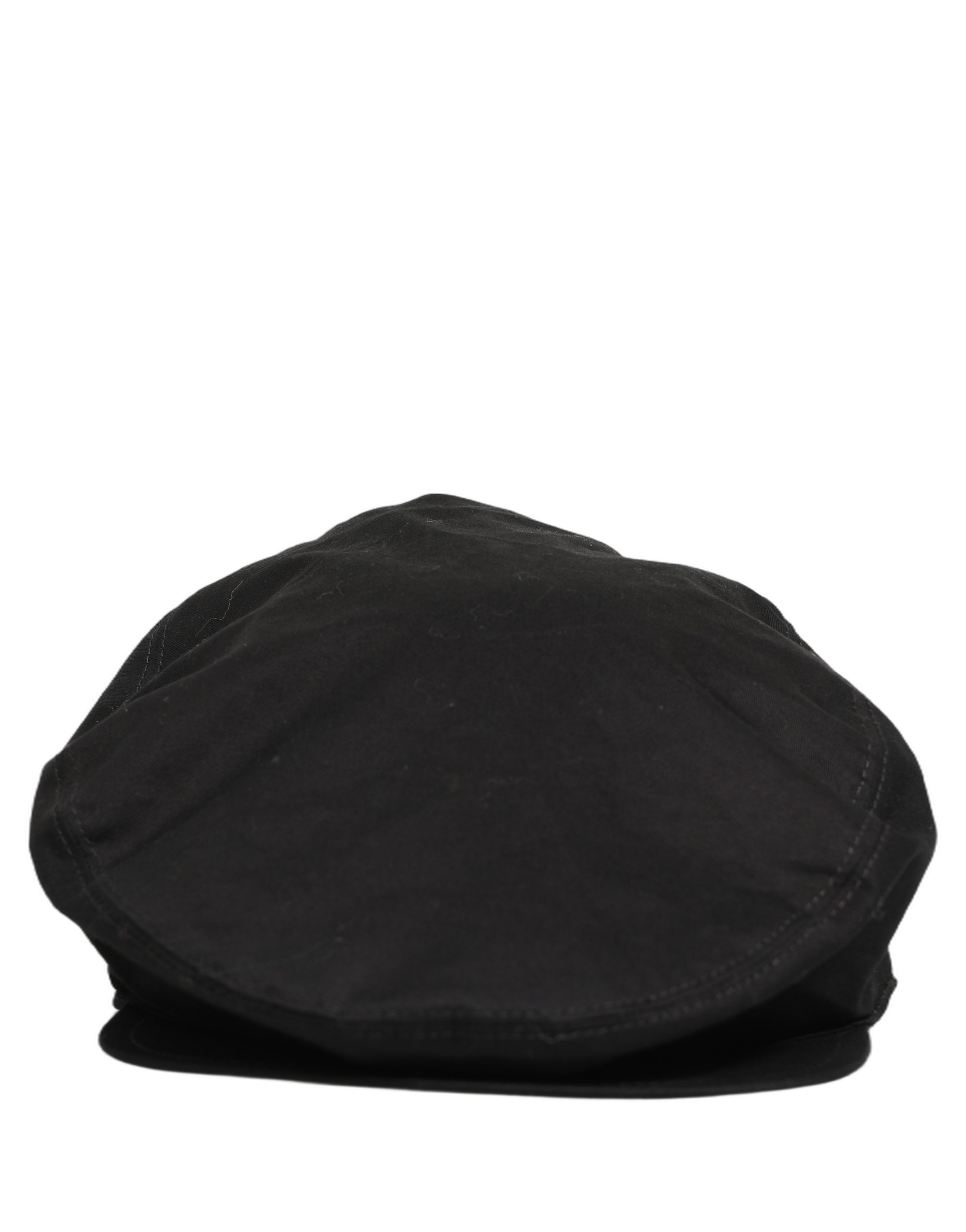 Dolce & Gabbana Men Black Cotton Stretch Newsboy Cloth Capello Hat - Image 3