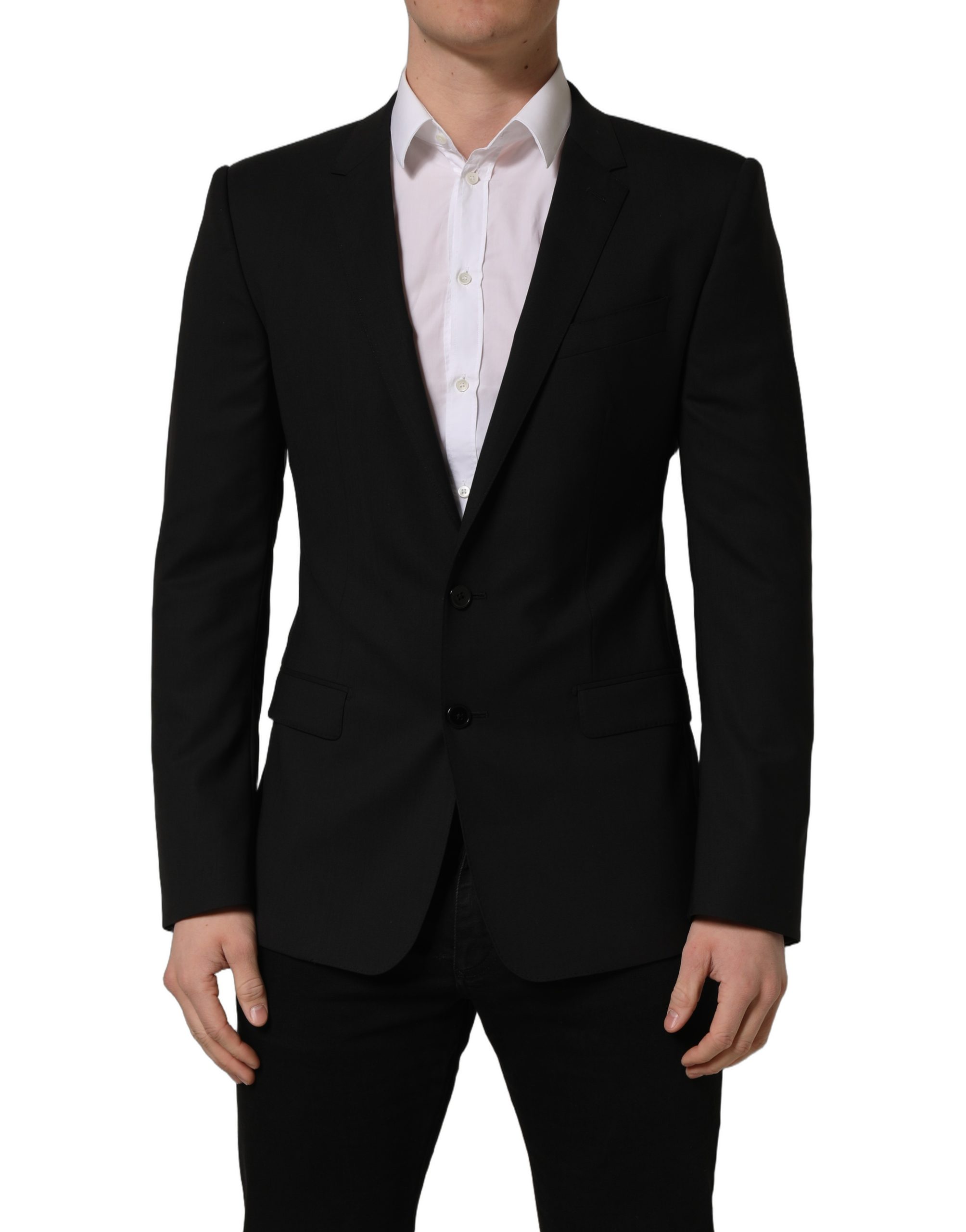 Dolce & Gabbana Black Wool Single Breasted Blazer Jacket - Image 2