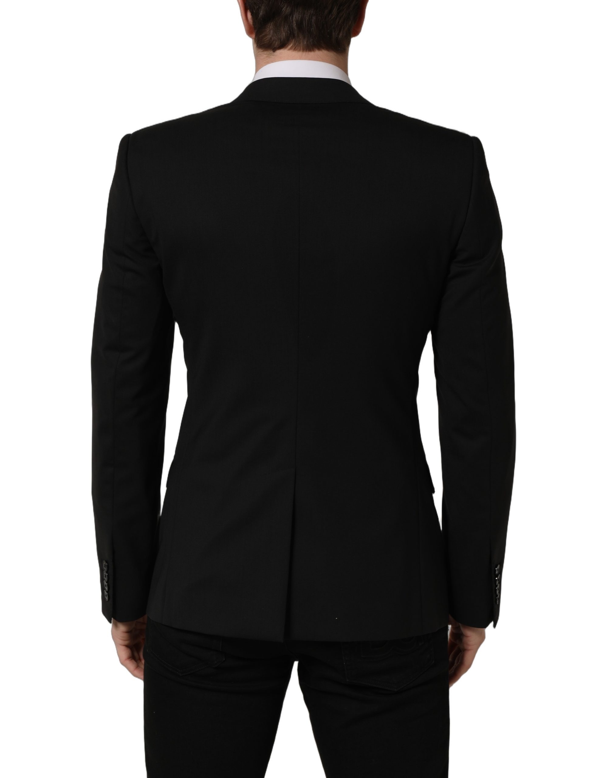 Dolce & Gabbana Black Wool Single Breasted Blazer Jacket - Image 4
