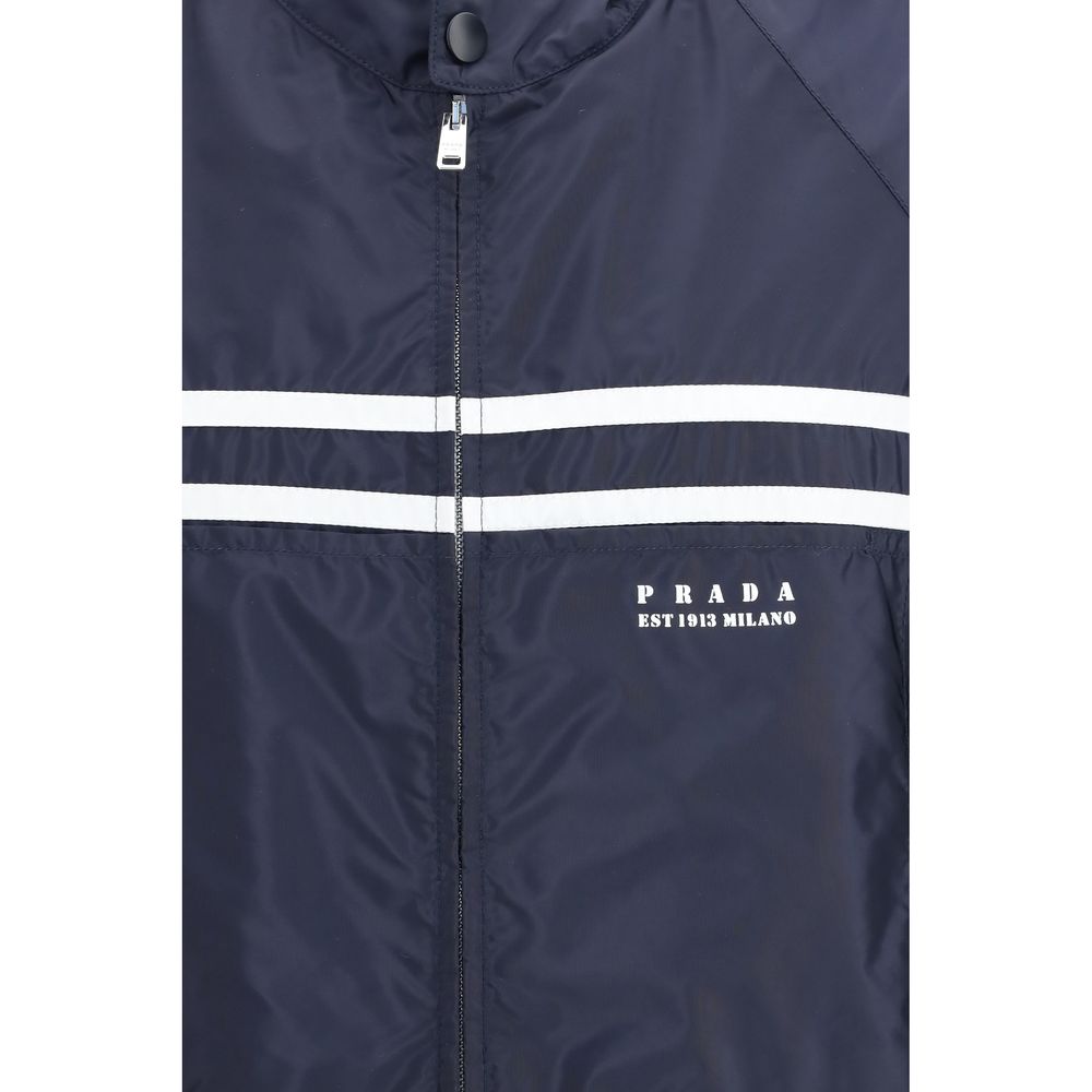 Prada Blue Nylon Shell Jacket - Image 3