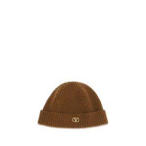 Valentino Garavani Brown Cashmere Beanie