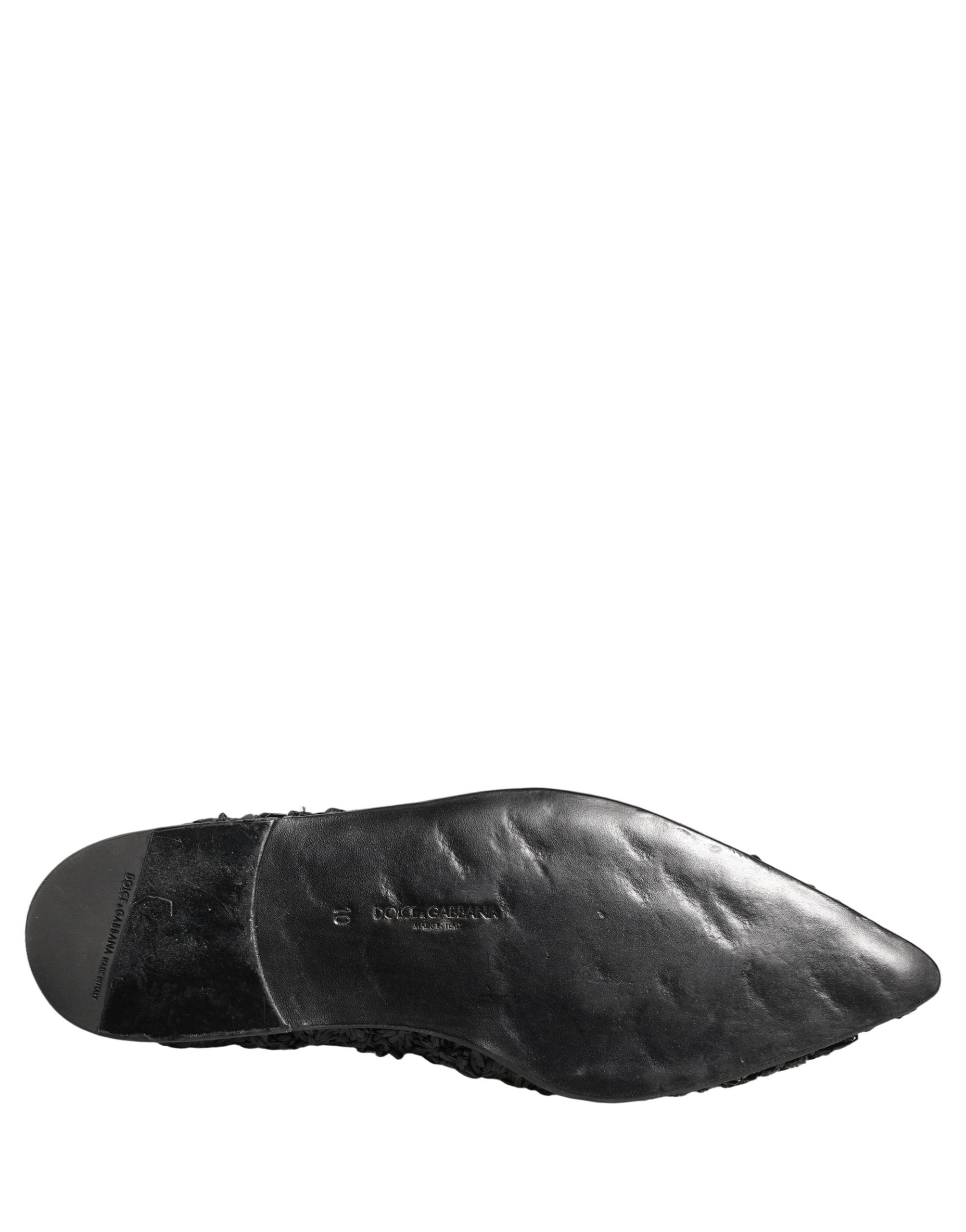 Dolce & Gabbana Black Mules Slides Slippers Men Flats Shoes - Image 8