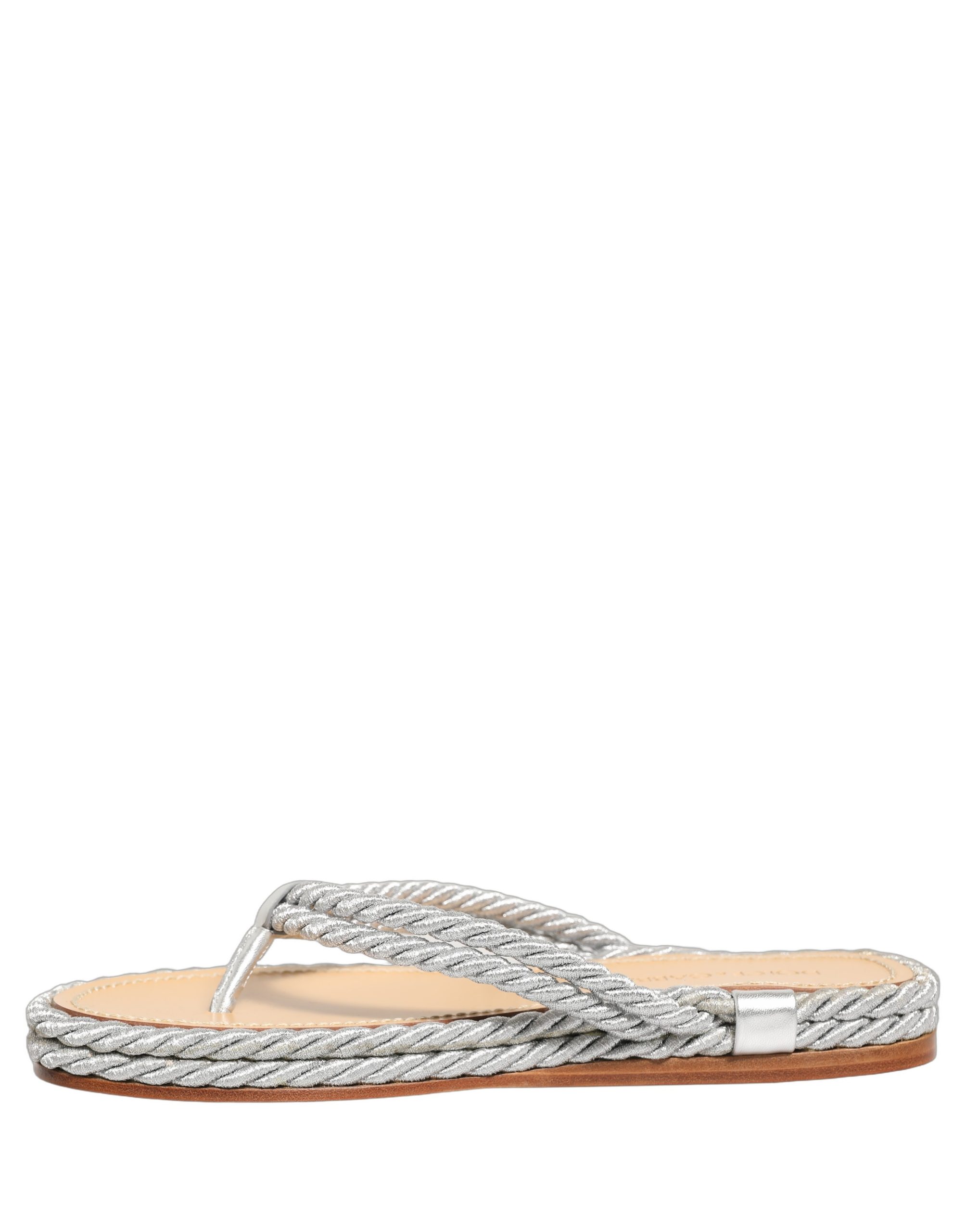 Dolce & Gabbana Silver Rope Slides Sandals Flip Flops Shoes - Image 6