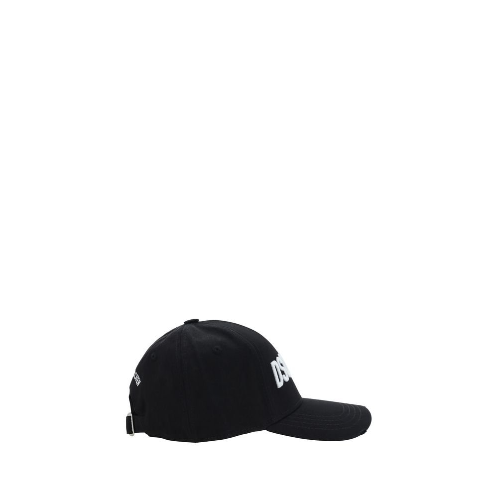Dsquared² Black Cotton Cap (Baseball Hat) - Image 2