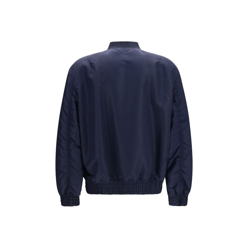 Valentino Blue Polyamide Bomber - Image 2