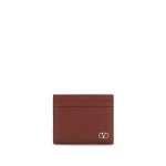 Valentino Garavani Bordeaux Calf Leather Bos Taurus Wallet