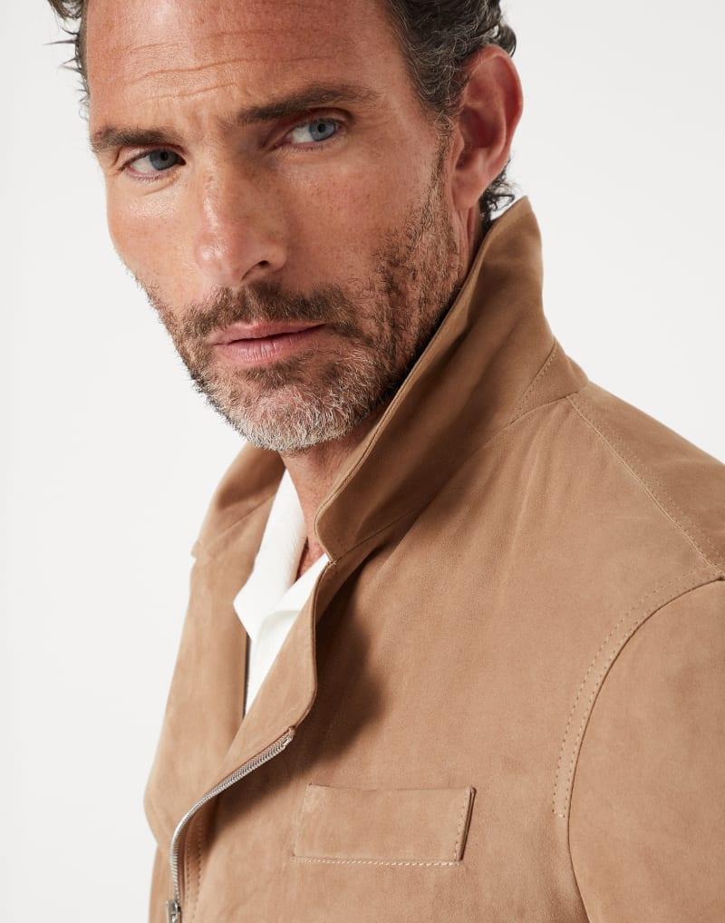 Brunello Cucinelli Bicolor Leather Leather Jacket - Image 3