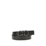 Ferragamo Blue Calf Leather Bos Taurus Regular Belt