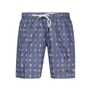 Norway 1963 Blue Polyester Men's Swim Shorts