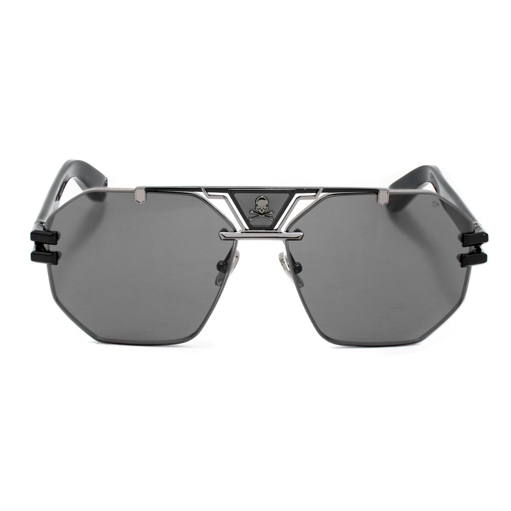 Philipp Plein Black Metal Sunglasses - Image 2