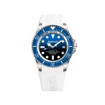 Bobroff White Rubber Sport Watch