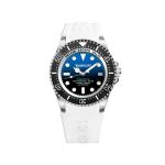 Bobroff White Rubber Sport Watch