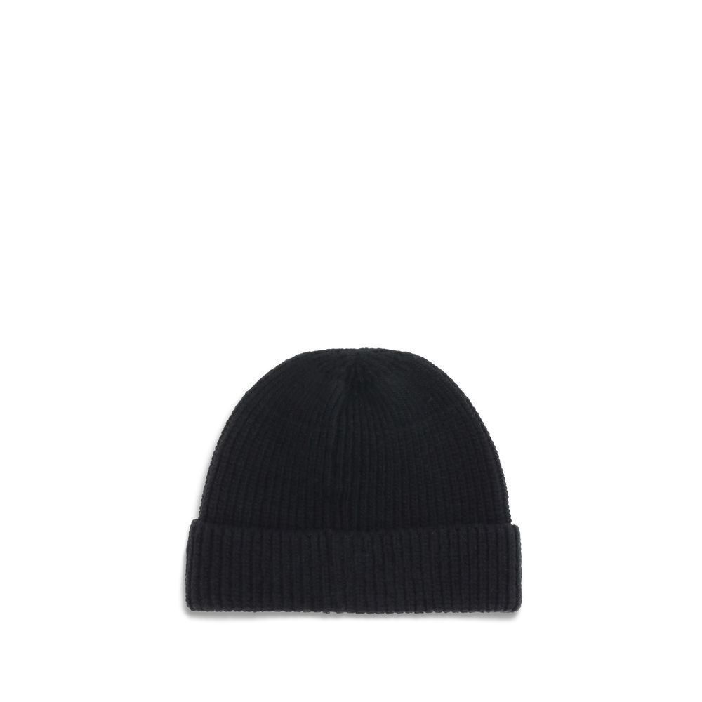 Prada Black Wool Oves Aries Beanie - Image 2