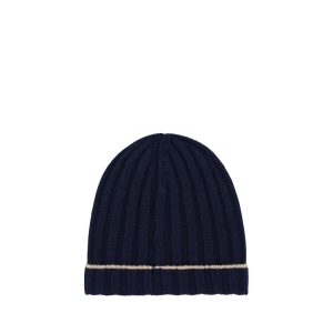Brunello Cucinelli Blue Cashmere Beanie