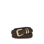 Brunello Cucinelli Brown Calf Leather Bos Taurus Belt