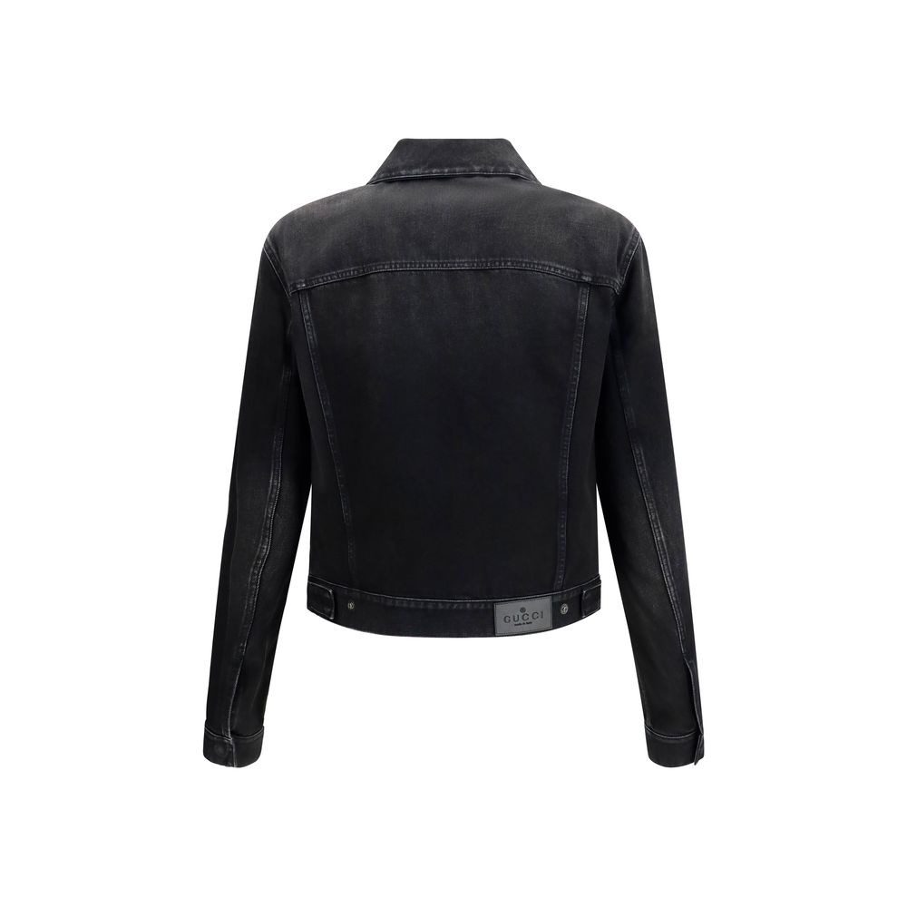 Gucci Blue Cotton Denim Jacket - Image 2