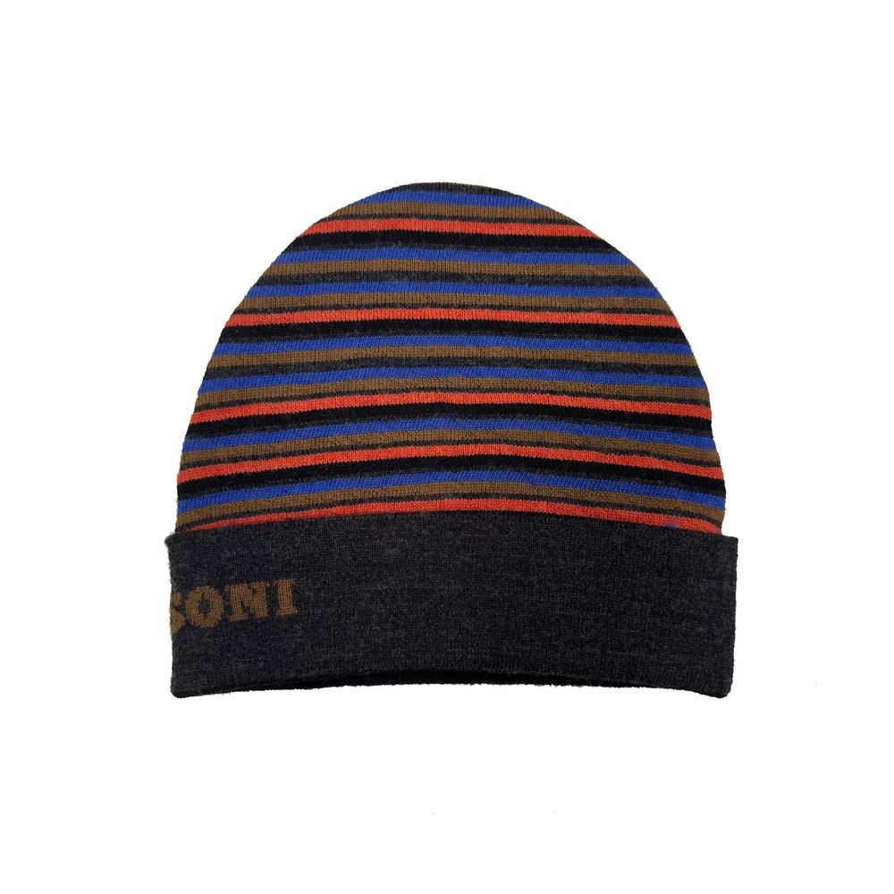 Missoni Gray Wool Beanie - Image 2
