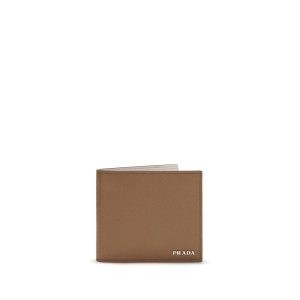 Prada Beige Calf Leather Bos Taurus Wallet