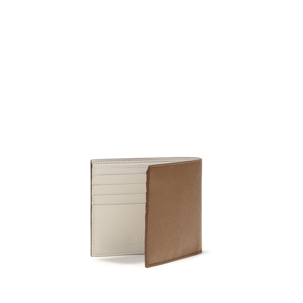 Prada Beige Calf Leather Bos Taurus Wallet - Image 2