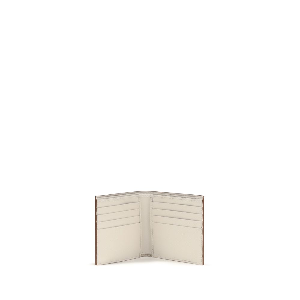 Prada Beige Calf Leather Bos Taurus Wallet - Image 3