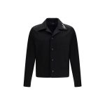 Amiri Black Cotton Full-Length Jacket