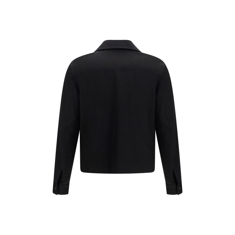Amiri Black Cotton Full-Length Jacket - Image 2