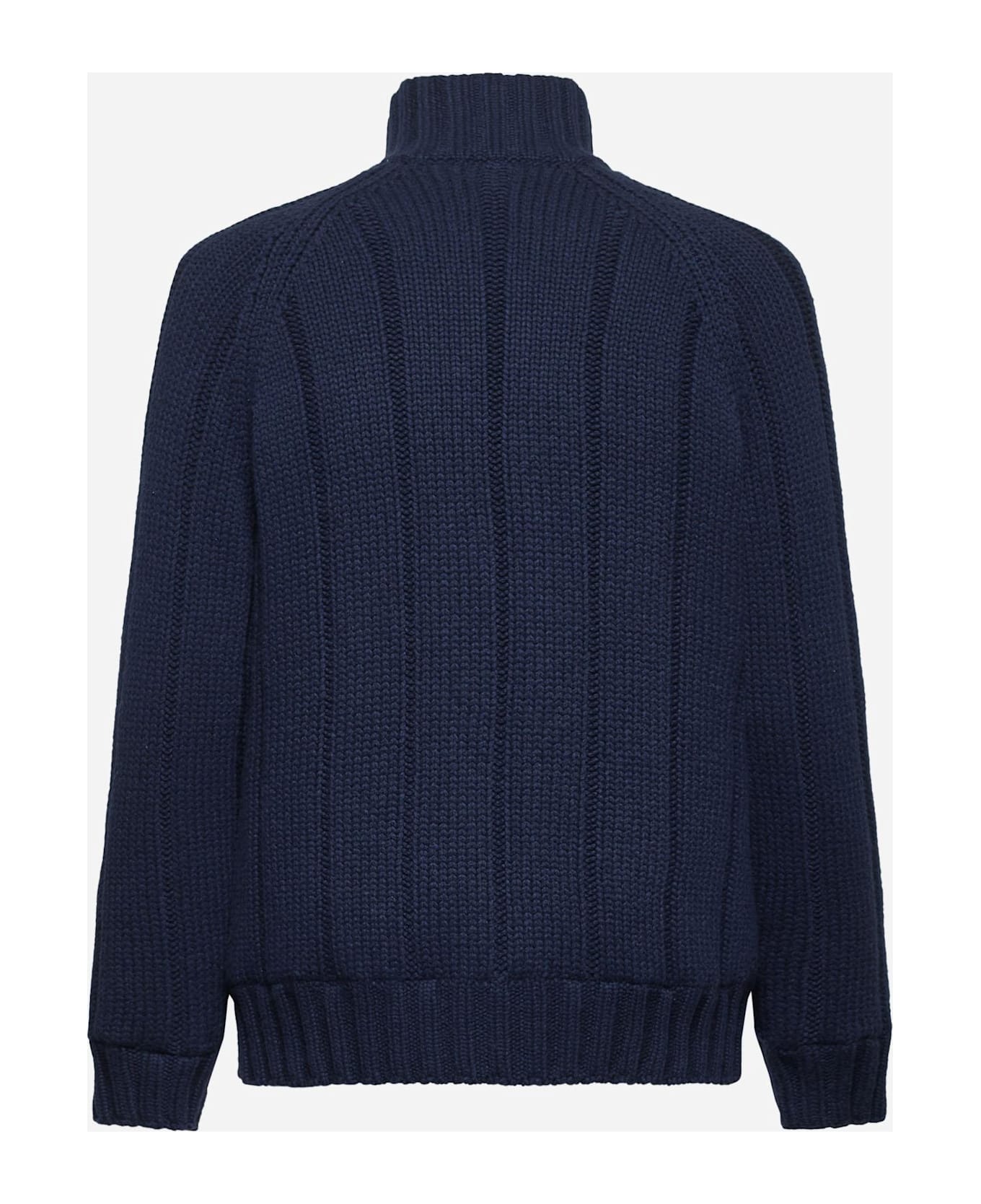 Brunello Cucinelli Blue Cashmere Jacket - Image 2