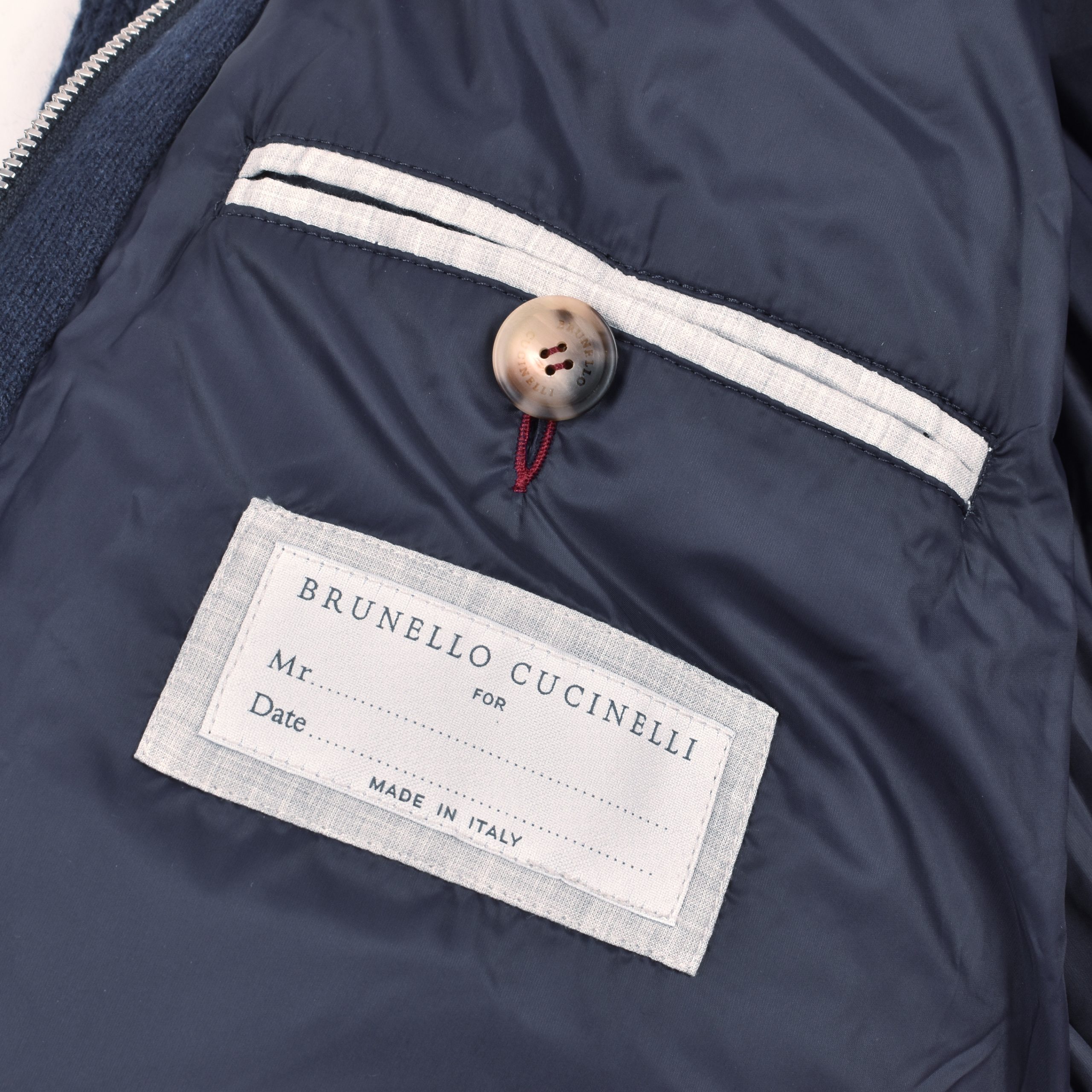 Brunello Cucinelli Blue Cashmere Jacket - Image 3
