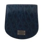 Dolce & Gabbana Blue Holder Pocket Wallet Blue Exotic Skin Condom Case