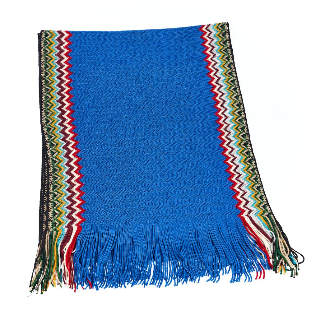 Missoni Blue Wool Men Scarf - Image 2