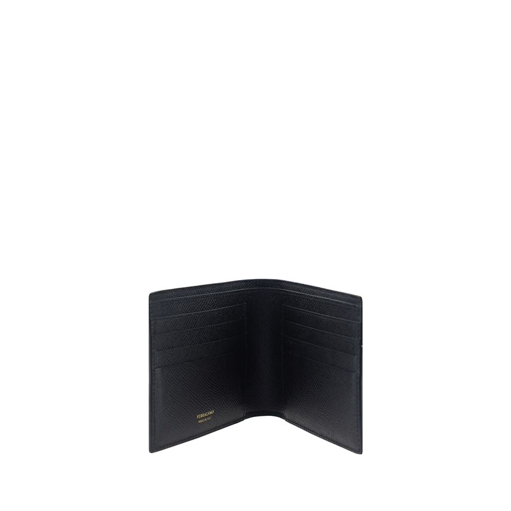 Ferragamo Black Calf Leather Bos Taurus Wallet - Image 3