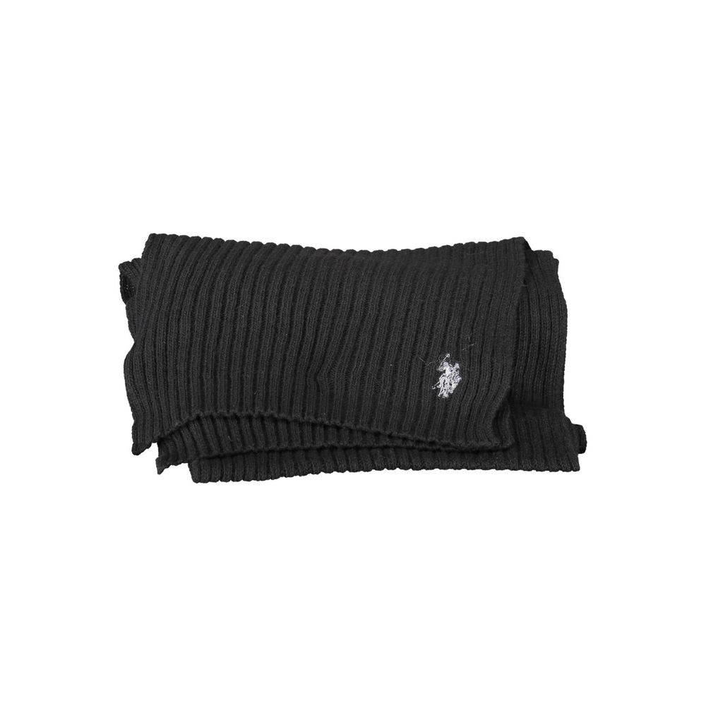 U.S. POLO ASSN. Black Wool Men's Scarf - Image 2