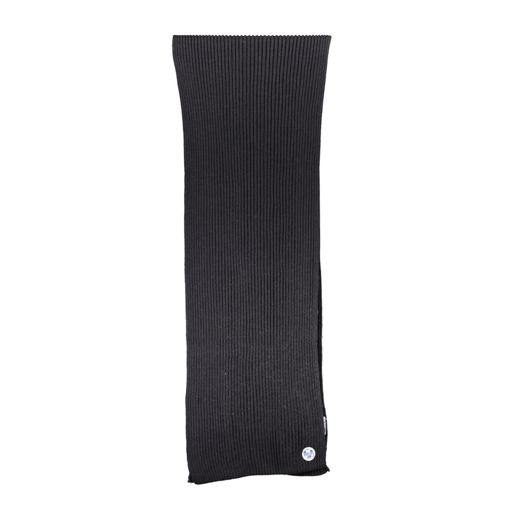 North Sails Black Cotton Men Scarf - Image 2