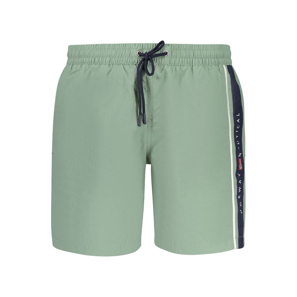 Norway 1963 Verde Poliammide Men's Swim Boxer