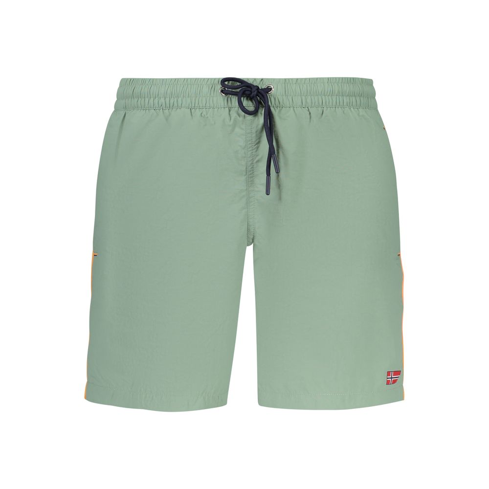Norway 1963 Verde Poliammide Men's Swim Boxer