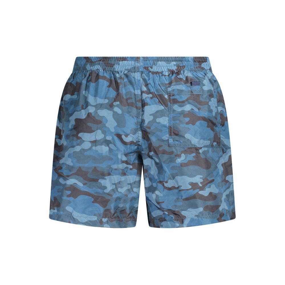 Norway 1963 Blu Polyester Men's Swim Boxer - Image 2