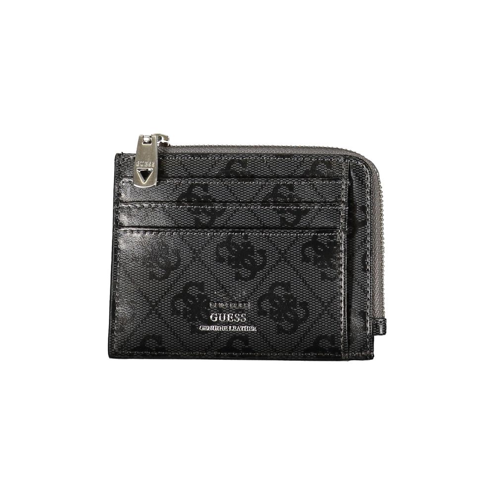 Guess Jeans Black Leather Cardholder - Image 2