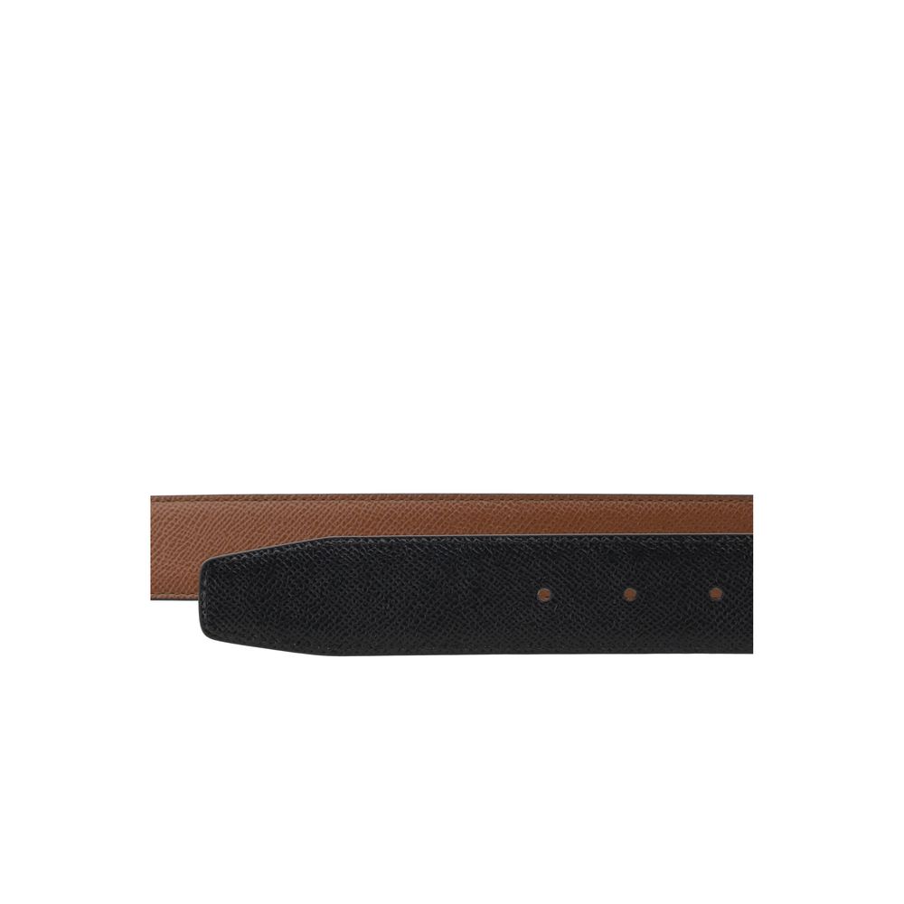 Ferragamo Brown Calf Leather Bos Taurus Belt - Image 3