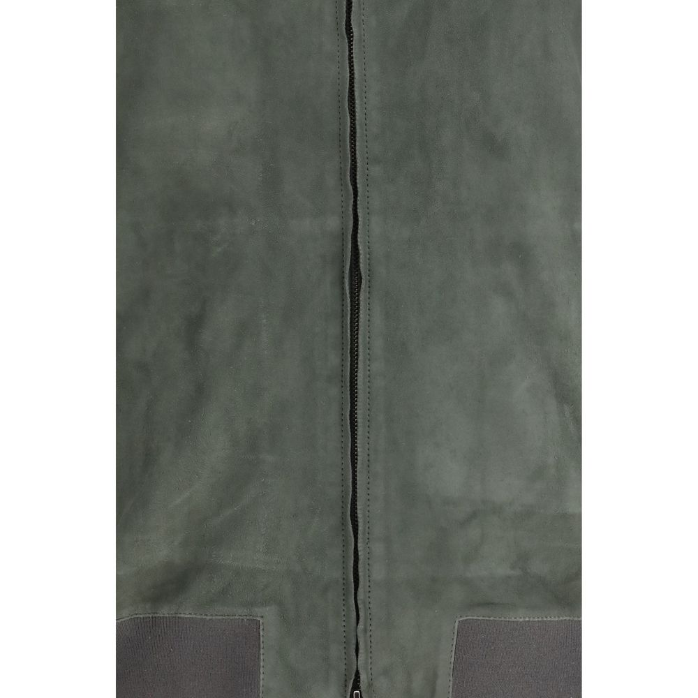 Salvatore Santoro Bicolor Calf Leather Bos Taurus Bomber - Image 3