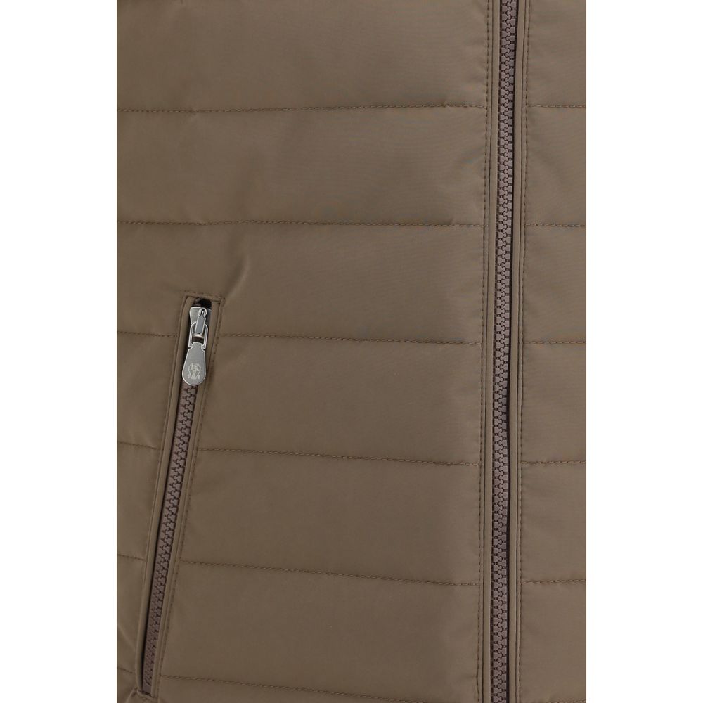 Brunello Cucinelli Beige Polyester Sleeveless Jacket - Image 3