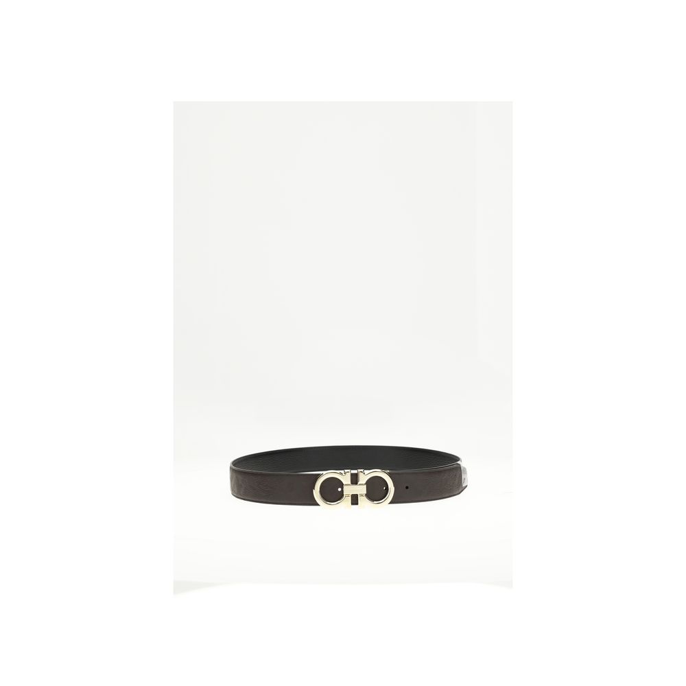 Ferragamo Brown Calf Leather Bos Taurus Regular Belt - Image 2