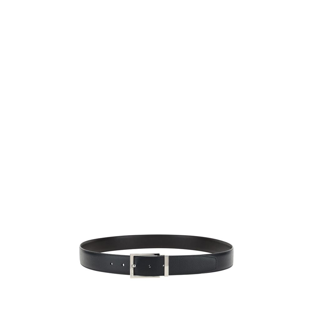 Ferragamo Black Calf Leather Bos Taurus Belt - Image 4