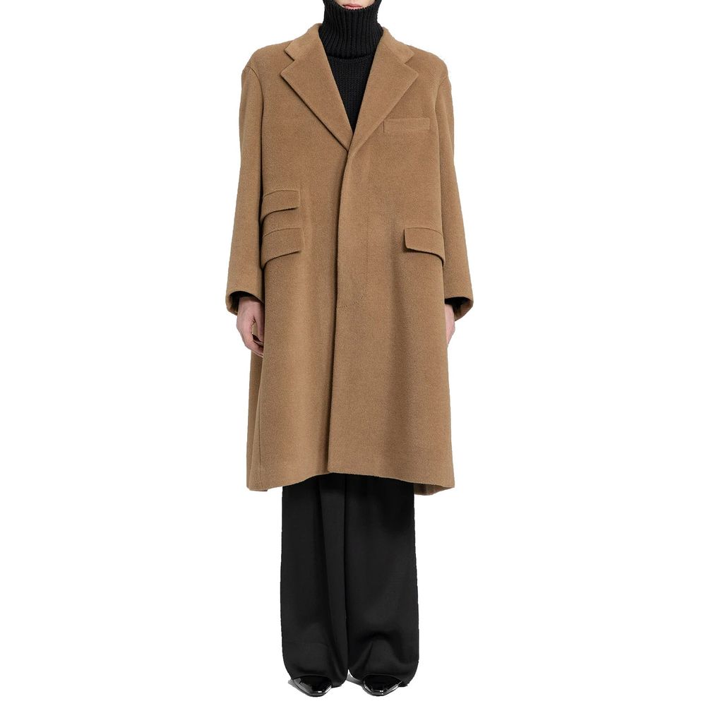 Saint Laurent Brown Wool Coat - Image 2