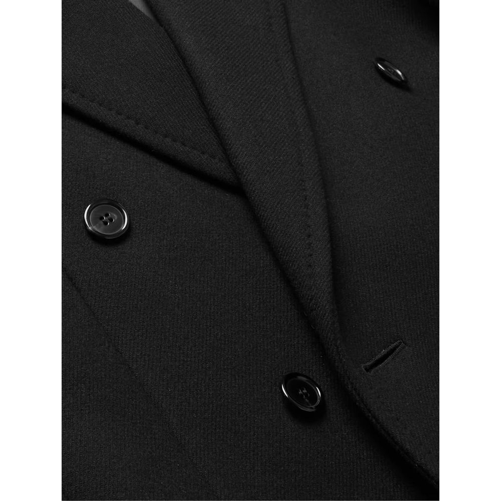 Saint Laurent Black Wool Coat - Image 4